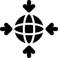 Gravitation, Gravity, Gravitational Glyph Solid Icon vector