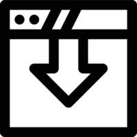 Download, Downloading, Web Outline Icon vector