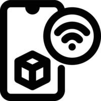Online App, Mobile App, Online Outline Icon vector