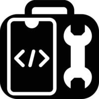SDK, Software Development, Kit Glyph Solid Icon vector