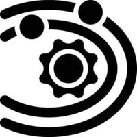 Kepler Orbit, Keplerian Orbit, Kepler Glyph Solid Icon vector
