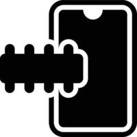 RAM, Memory, Mobile Glyph Solid Icon vector