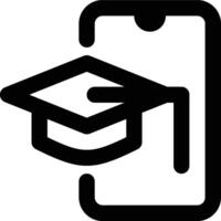 University App, Mobile App, Application Outline Icon vector