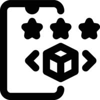 App Rating, App Development, Mobile App Outline Icon vector