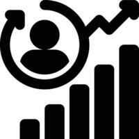 Human Development, Index, Income per Capita Glyph Solid Icon vector