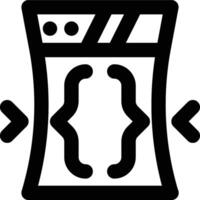Minification, Minify, Minimizing Outline Icon vector