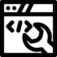 Web Tools, Website Tools, Tools Outline Icon vector