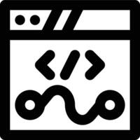 Dynamic Website, Web, Website Outline Icon vector