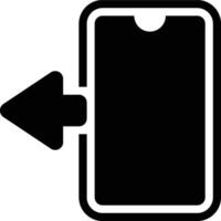 Logout, Exit, Sign Out Glyph Solid Icon vector