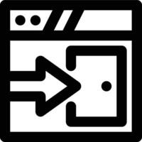 Login, Sign In Outline Icon vector