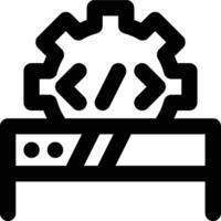 Back End, Development, Web Development Outline Icon vector