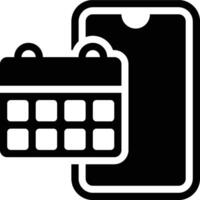 Event, Calendar, Schedule Glyph Solid Icon vector