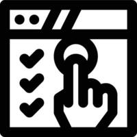 Usability Testing, Usability, Web Testing Outline Icon vector
