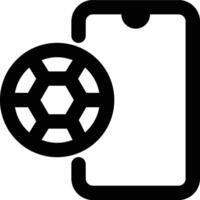 Sport App, Football App, Soccer App Outline Icon vector