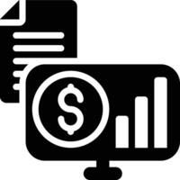 Information Economics, Information System, Software Glyph Solid Icon vector
