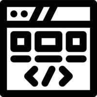 Front End, Development, Web Development Outline Icon vector