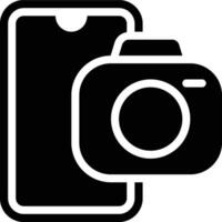 Phone Camera, Smartphone Camera, Mobile Camera Glyph Solid Icon vector