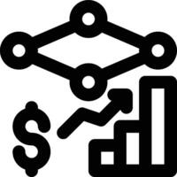 Economic Modeling, Economic Process, Economics Outline Icon vector