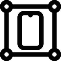Framework, Ide, Mobile App Outline Icon vector