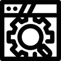 SEO, Search Engine Optimization Outline Icon vector