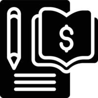 Contract Theory, Contract, Rules Glyph Solid Icon vector