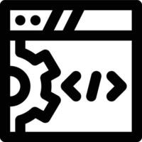 Web Development, Web Programming Outline Icon vector