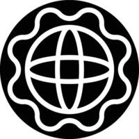 Atmosphere, Orbit, Earth Glyph Solid Icon vector