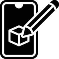 Content, Mobile, App Design Glyph Solid Icon vector