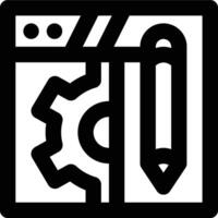 Cms, Content Management, System Outline Icon vector
