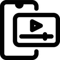 Streaming App, Entertainment Outline Icon vector