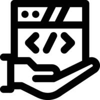 Web Services, Webservice, Web Support Outline Icon vector