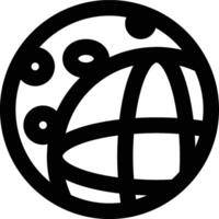 Lunar Eclipse, Moon, Eclipse Outline Icon vector