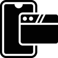 Mobile Web, Mobile Website, Web Glyph Solid Icon vector