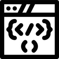 Web Development, Web Programming, Web Design Outline Icon vector