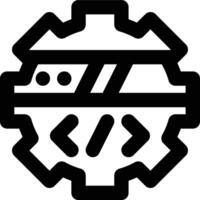 IDE, Integrated Development Outline Icon vector