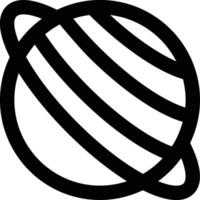 Saturn, Planet, Celestial Outline Icon vector