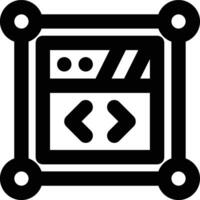 Framework, Web Application, Framework Outline Icon vector