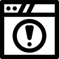 Error, Website Error, Web Outline Icon vector