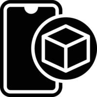 Native App, Mobile App, Mobile Glyph Solid Icon vector