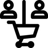 Market Segmentation, Segmenting, Segmentation Outline Icon vector