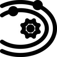 Kepler Orbit, Keplerian Orbit, Kepler Outline Icon vector
