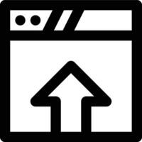 Upload, Uploading, Web Outline Icon vector