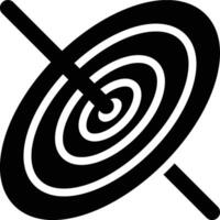 Black Hole, Orbit, Circumstellar Glyph Solid Icon vector