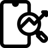 Mobile Seo, Mobile, Search Engine Outline Icon vector