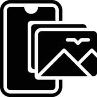 Image Viewer, Image App, Image Gallery Glyph Solid Icon vector