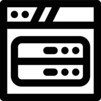 Web Server, Hosting, Server Outline Icon vector