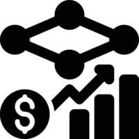 Economic Modeling, Economic Process, Economics Glyph Solid Icon vector