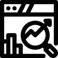 Analysis, Web Analysis, Website Analysis Outline Icon vector
