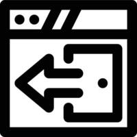 Logout, Sign Out Outline Icon vector