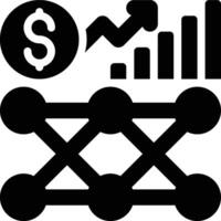 Neuroeconomics, Deep Learning, Intelligence Glyph Solid Icon vector